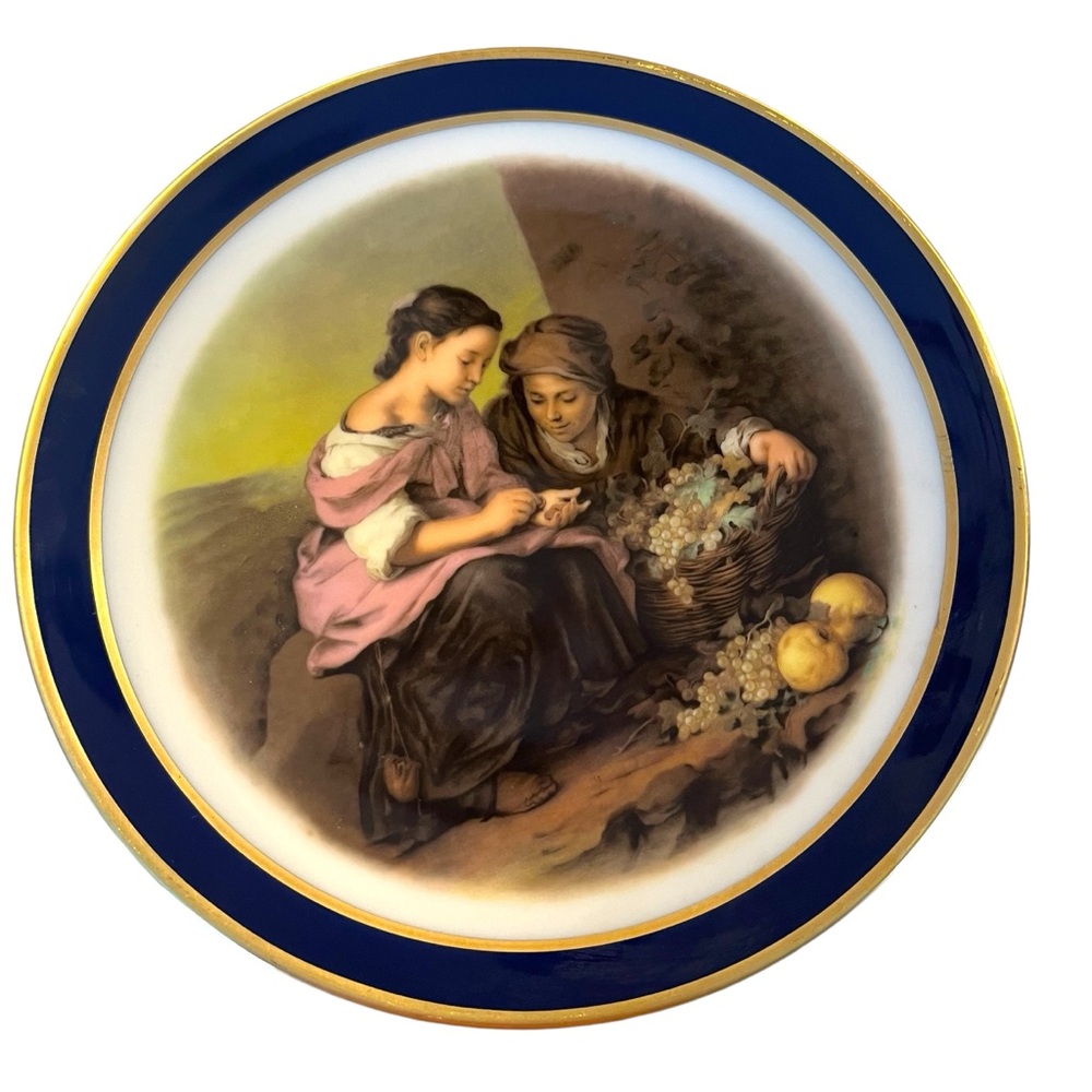 Echt Cobalt Schumann Arzeberg Plate Bartolome Esteban Murillo Bavaria Germany